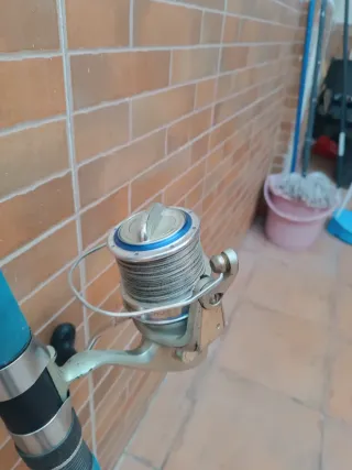 Caña de pescar Mitchell con carrete