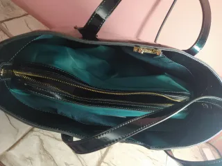 Bolso Adolfo Domínguez Verde Brillante