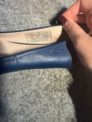 Lacoste Bailarinas Piel Azul