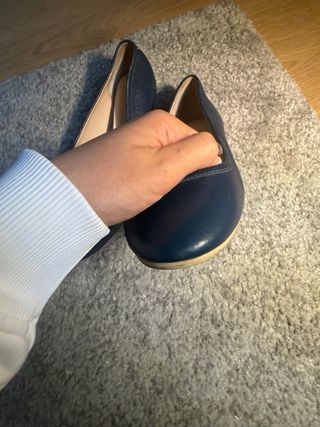 Lacoste Bailarinas Piel Azul