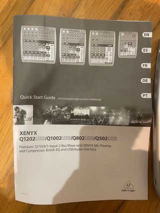 Behringer Xenyx QX602MP3 Mezclador