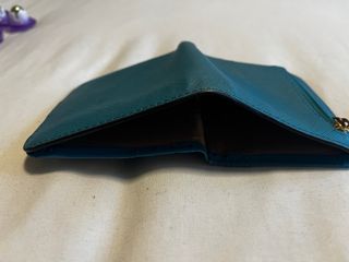 Billetero-monedero mujer azul