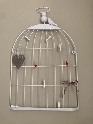 Jaula decorativa para escritorio