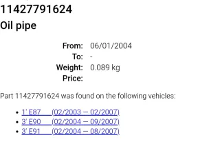 Manguito Turbo BMW E87 E90 E91