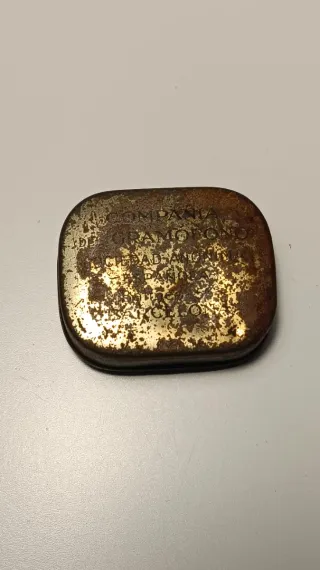 Cajita Antigua Agujas Gramófono La Voz de Su Amo