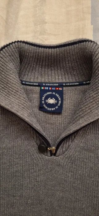 Maglione uomo grigio, taglia XL