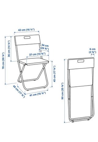 Mesa blanca IKEA y 5 sillas