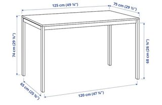 Mesa blanca IKEA y 5 sillas