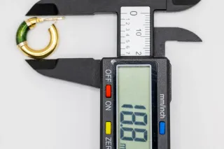 Pendientes Aro Oro 18k con Jade