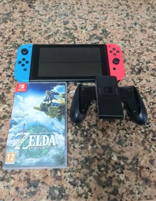 Pack nintendo switch + 2 juegos y targeta de 128gb
