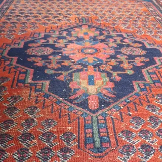 Tappeto Persiano Lana Rosso Blu