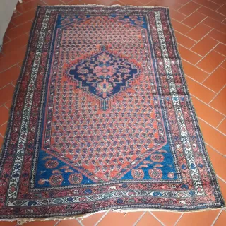 Tappeto Persiano Lana Rosso Blu