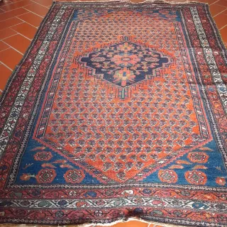 Tappeto Persiano Lana Rosso Blu