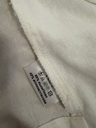 Chaleco de lino AN beige Talla L pero M