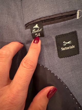 Giacca Barbuti uomo tg 54 colore carta da zucchero