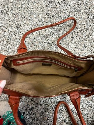 Borsa Calvin Klein in vera pelle color cuoio
