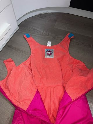 Mono de esquí rosa niña 5-6 años