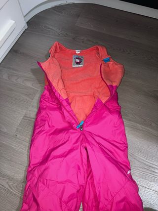 Mono de esquí rosa niña 5-6 años