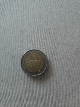 Moneda 2 Euros Tratado de Roma 2007