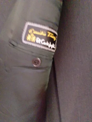 Traje negro de vestir