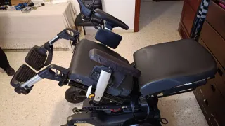 Silla de ruedas y grua de traslado