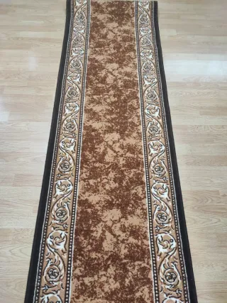 Alfombra pasillo marrón 67x300 cm