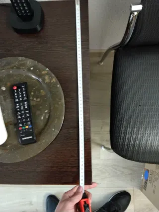 Mueble TV moderno madera y cristal