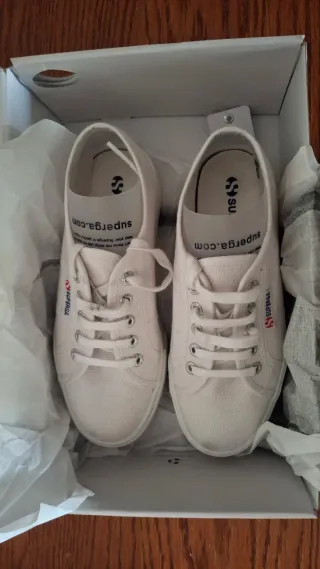 Zapatillas Superga 901 plataforma blancas T36