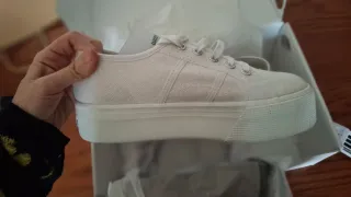Zapatillas Superga 901 plataforma blancas T36