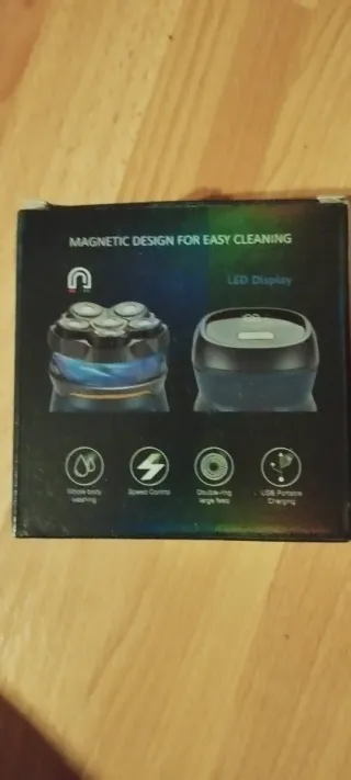 Afeitadora Eléctrica Cabeza y Cara Azul/Gris