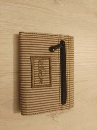 Portafoglio tessuto a righe