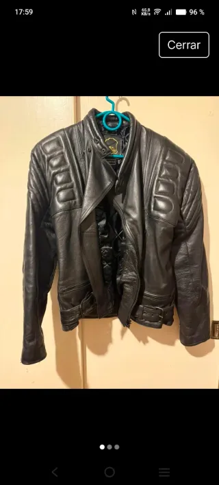 Chaqueta Moto Bieffe Talla 56 XL Negra