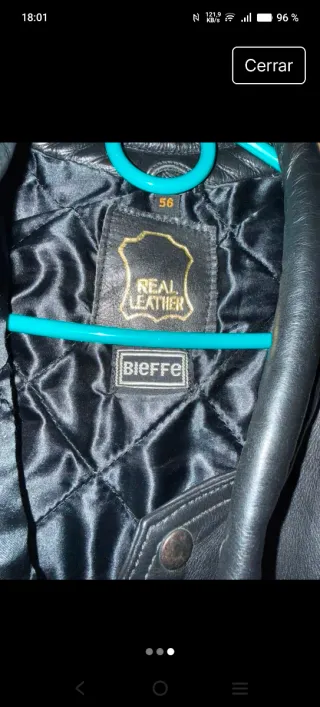 Chaqueta Moto Bieffe Talla 56 XL Negra