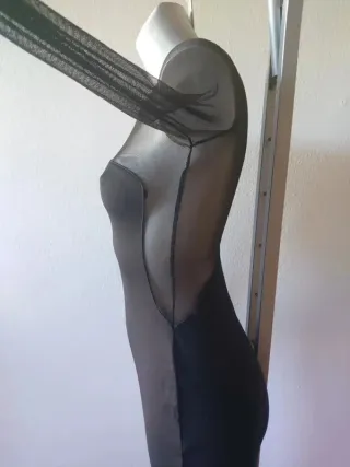 Abito lungo elegante nero tg.44