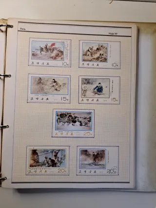 Colección de sellos de varios países