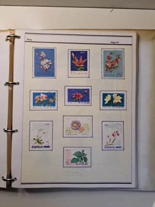 Colección de sellos de varios países