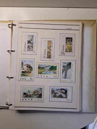 Colección de sellos de varios países