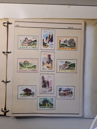 Colección de sellos de varios países