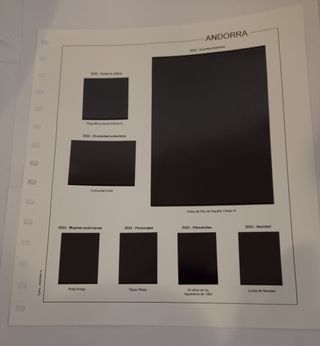 Suplemento Sellos Andorra Correos Español 2022