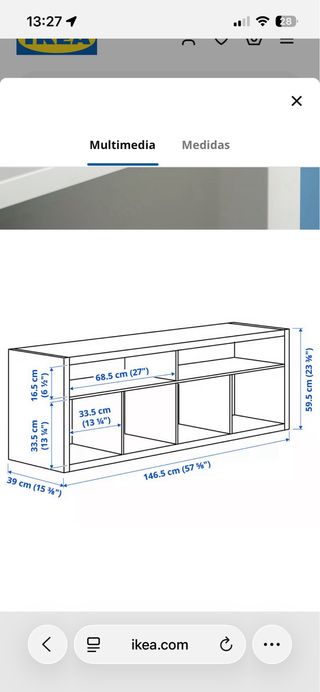 Mueble TV IKEA Kallax