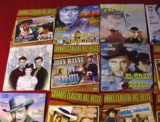 34 DVDs Clásicos del Oeste John Wayne