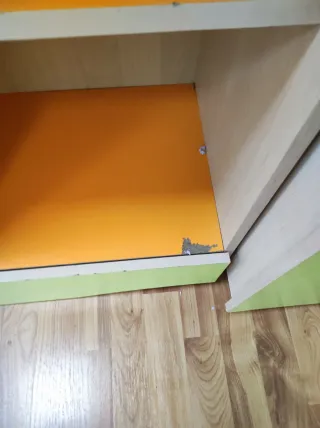 Mueble infantil estanterías y cajón