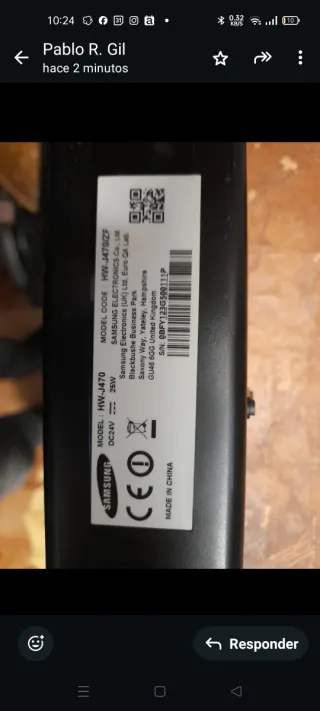 BARRA DE SONIDO SAMSUNG con Souwueffer modelo .