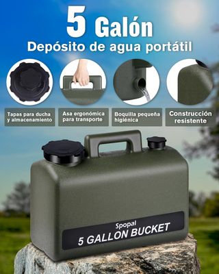Ducha Portátil Camping Spopal Recargable
