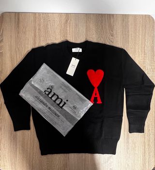 Jersey Ami Paris Hombre Negro