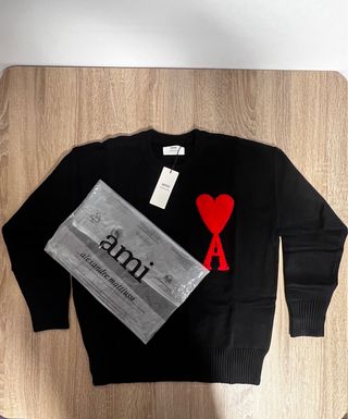 Jersey Ami Paris Hombre Negro