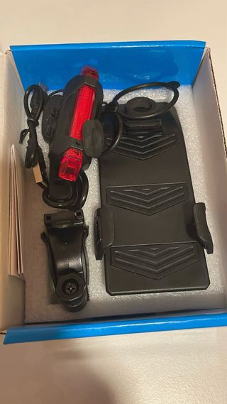 Soporte Móvil Bici + Luz LED + Power Bank