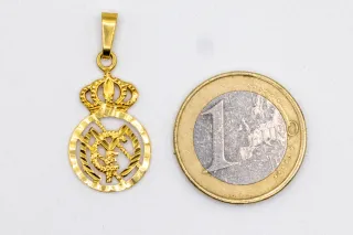 Colgante Escudo Real Madrid Oro 18k