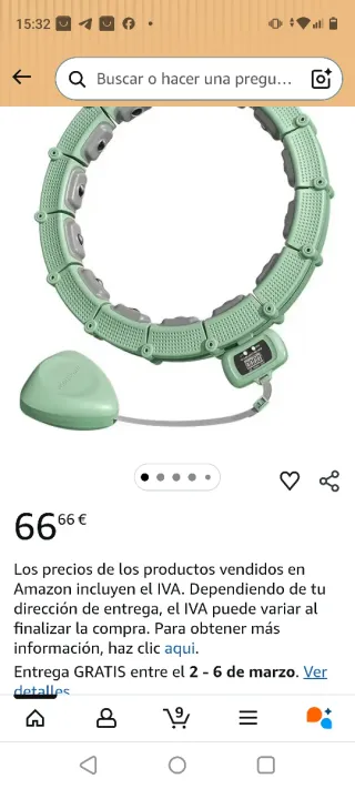 Aro Hula Hoop Ajustable Morado Para perder peso