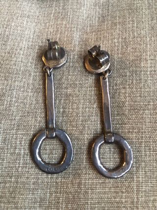 Pendientes largos Tous plata